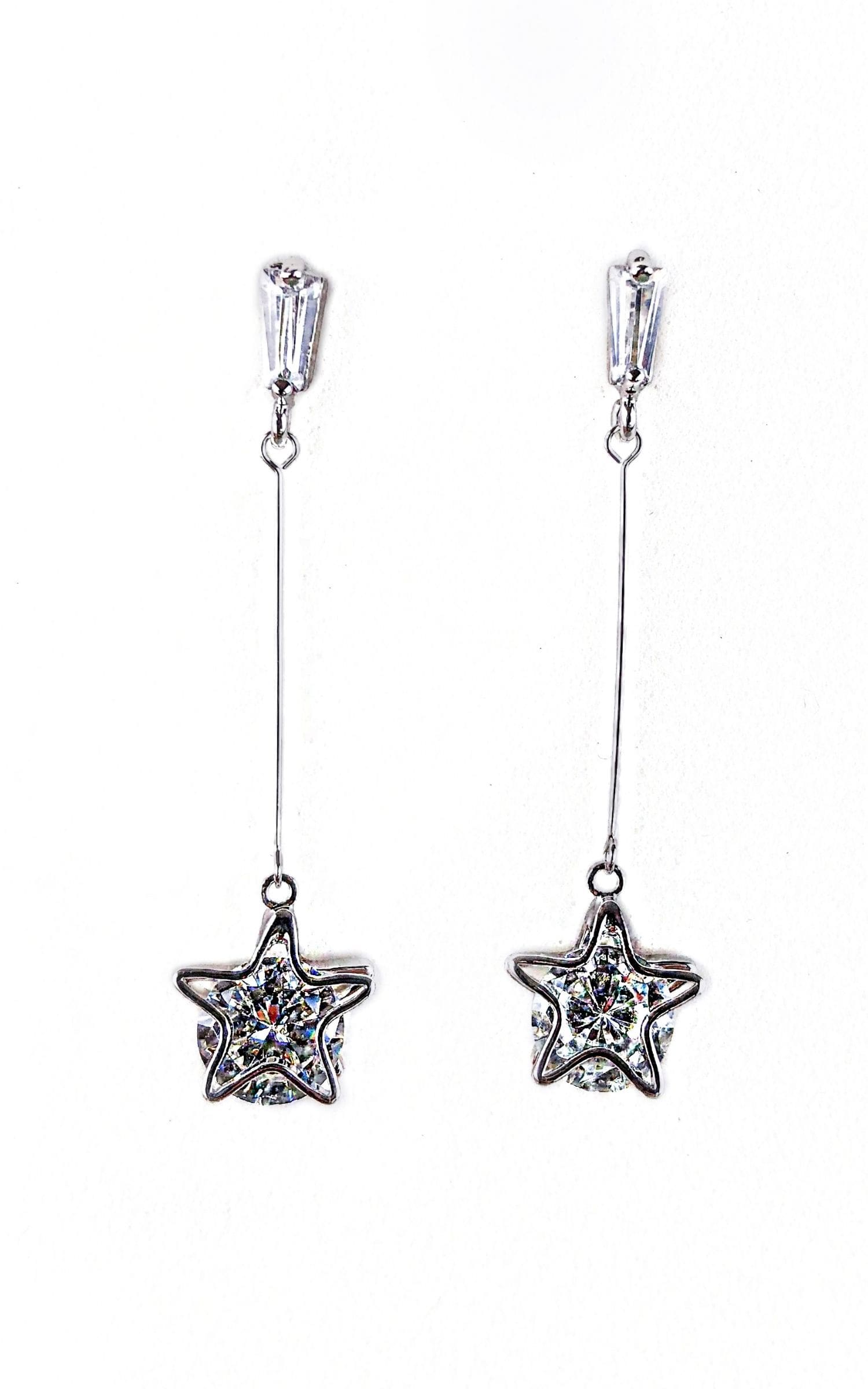 Aretes Star Plateados