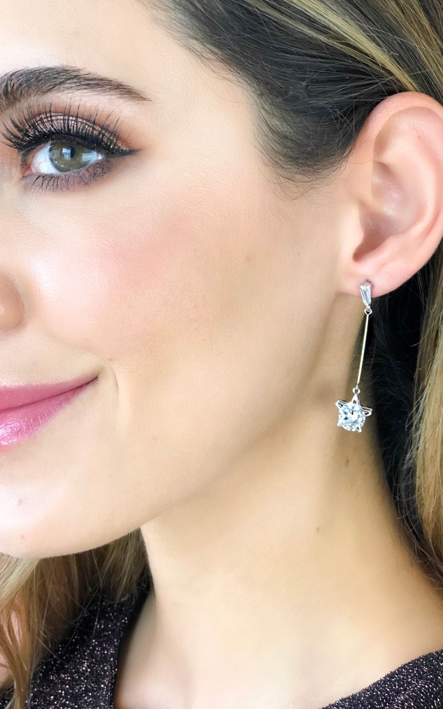 Aretes Star Plateados
