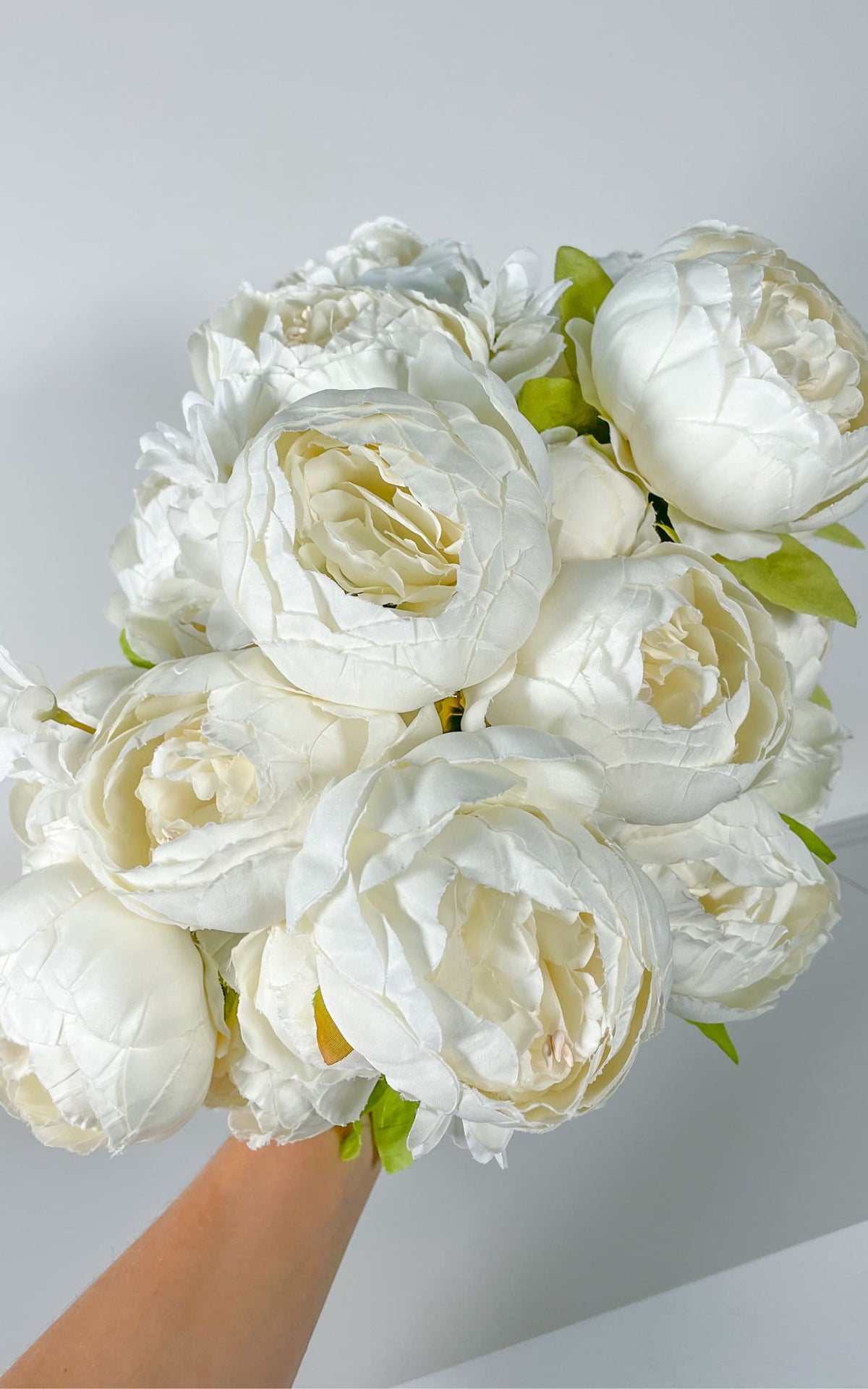 Peonias Rosas Peonias Preservadas Ramo De Novia Peonias Blancas - Main Image