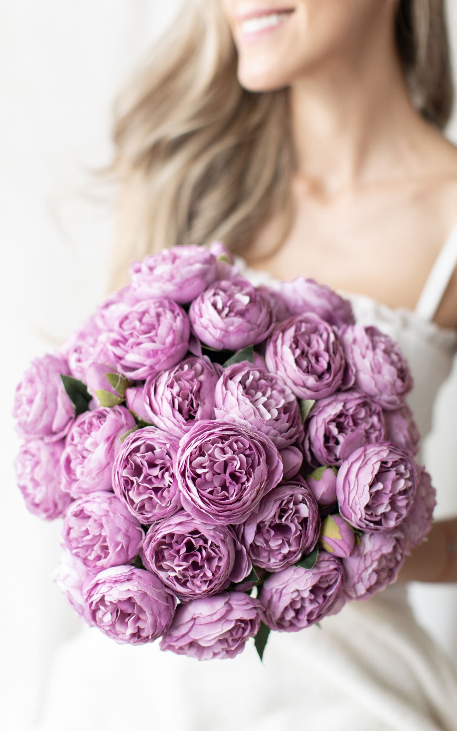Ramo de 30 Peonias Moradas
