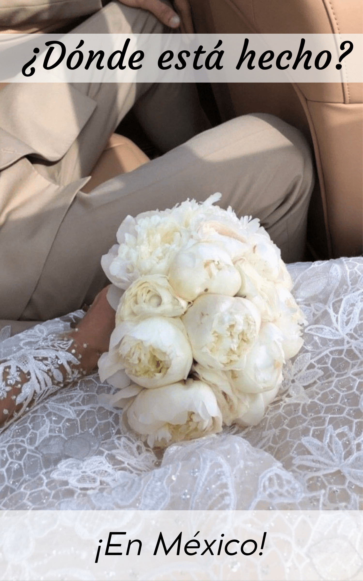 Ramo de Novia Eterno con Peonias Blancas