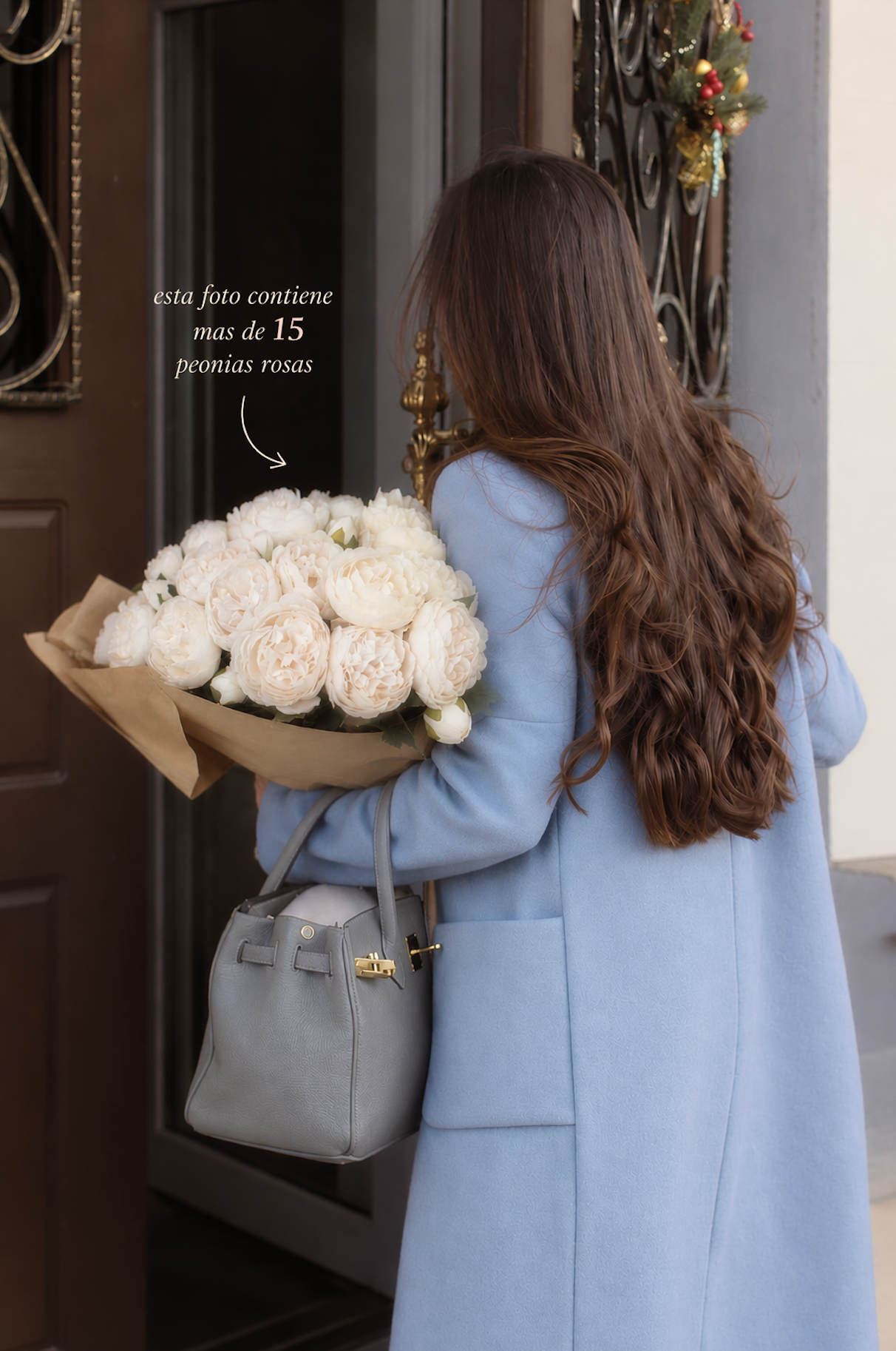 Ramo de 15 Peonias Blancas